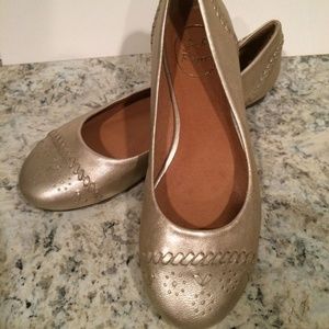 Jack Rogers Gold Flats- Size 9.5